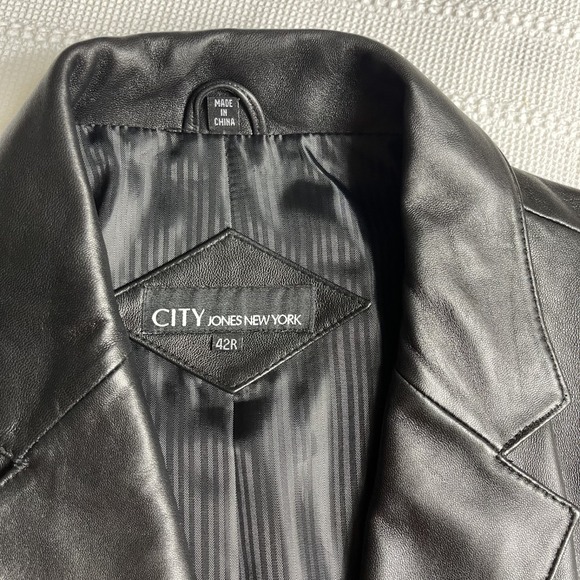 Jones New York Other - CITY Jones New York Men's‎ Leather Jacket Blazer 42R